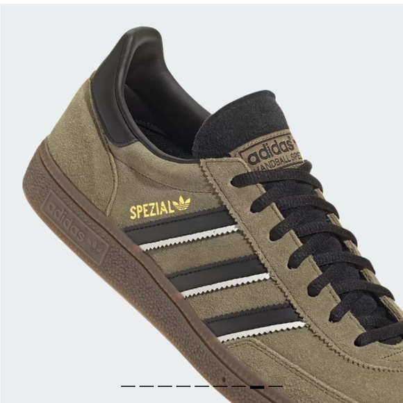 Adidas Handball Spezial in Focus Olive / Core Black / Crystal White, Size 4.5 - Picture 7 of 10